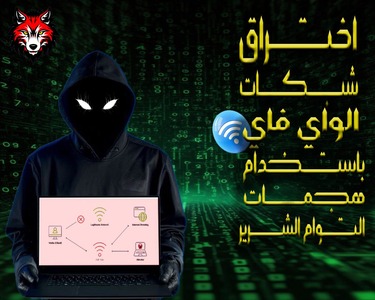 اختراق شبكات الواي فاي باستخدام هجمات التوام الشرير